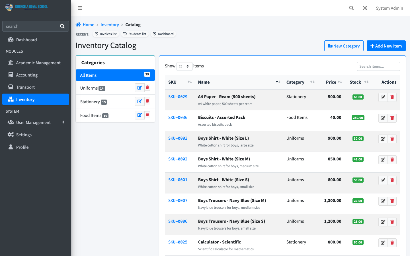 Inventory & POS Preview